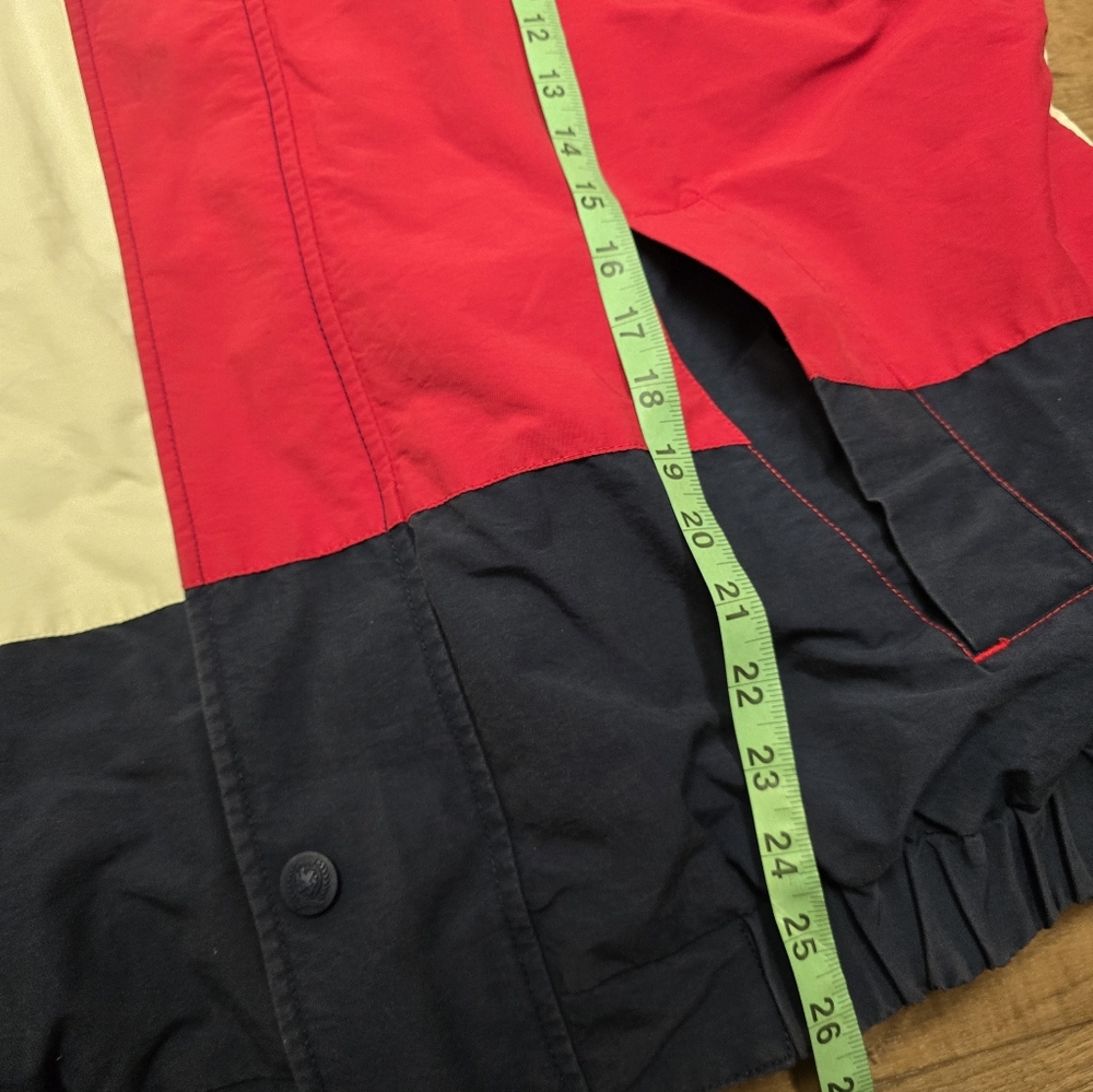 Vintage Tommy Hilfiger Big Flag Windbreaker Reversible Jacket Sz L - Picture 7 of 8